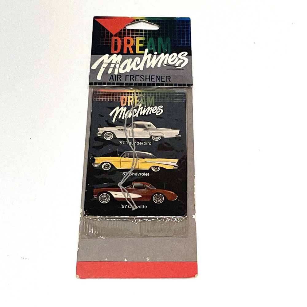 1987 Vtg Made In USA Dream Machines Air Freshener ‘57 Thunderbird Chevrolet RARE